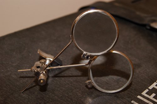 Steampunk,Sci Fi, Gothic, Whitby, Dark Victorian, Dark Edwardian, DOUBLE LOUPE GLASSES for goggles steampunk buy now online