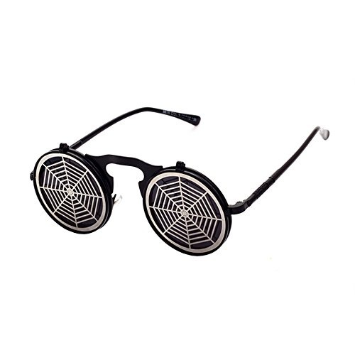 2016 New Men Women Steam Punk Glasses Round Flip Up Vintage Sunglasses Nerd Outdoor UV400 steampunk buy now online