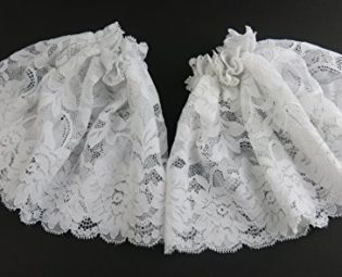 Lace Cuffs Victorian Edwardian Fancy Dress Steampunk Costume White Black or Lace (Lace) steampunk buy now online