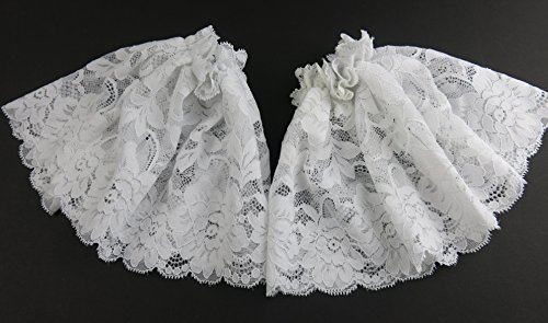 Lace Cuffs Victorian Edwardian Fancy Dress Steampunk Costume White Black or Lace (Lace) steampunk buy now online