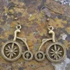 Penny Farthing Steampunk Earrings Bronze Colour on Hooks 3cm drop steampunk buy now online