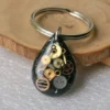 Black Steampunk Resin Keyring, Resin Keychain , Steampunk Keychain from watch parts by Olisava steampunk buy now online Black Steampunk Resin Keyring, Resin Keychain , Steampunk Keychain from watch parts by Olisava steampunk buy now online