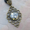 bronze resin watch cog pendent by TimeTideArtWear steampunk buy now online
