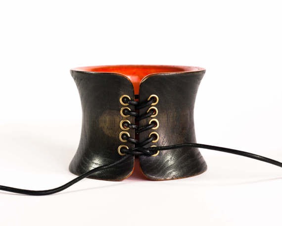 Wooden bangle by simonefrabboni steampunk buy now online