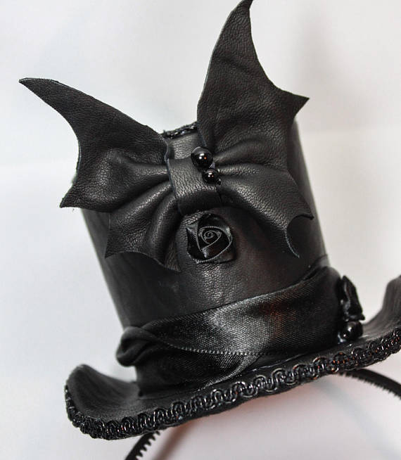 Mini hat Bat Mad Hatter steampunk cosplay lolita gothic festival by DollsThell steampunk buy now online