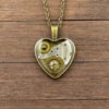 Steampunk pendant, Steampunk necklace, Heart pendant, Heart necklace, Watch Parts pendant, Watch parts necklace, Antique brass pendant by NestreJewellery steampunk buy now online