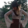 Lace bell sleeve wrap top by SunSlipsIntoHorizon steampunk buy now online