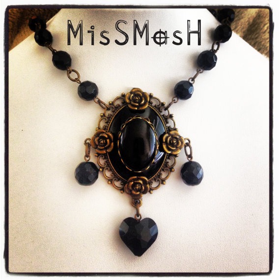 Black Magesty - Gothic / Steampunk choker by MisSMasH2012 steampunk buy now online
