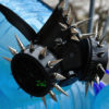 Black Cyber Mask Cyber Goth Respirator Gas Mask 35 Spikes Fetish Fetish Respirator Mask by olnat31sun steampunk buy now online