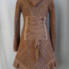 Sale!!CROCHET LACE JACKET cardigan fleece crochet gypsy Steampunk Pixie Tribal by SINDdesign steampunk buy now online