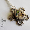 10% off sale17 Snowflake Steampunk Necklace - Steampunk Jewelry - Swarovski Crystal Necklace -personalized jewelry - Christmas gift by SteamRetro steampunk buy now online