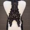 Women's Black Lace & Denim Utility Shoulder Holster w/ Detachable Pouches, Adjustable sz. Custom Made to Order by TreadleWorksDesigns steampunk buy now online