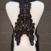 Women's Black Lace & Denim Utility Shoulder Holster w/ Detachable Pouches, Adjustable sz. Custom Made to Order by TreadleWorksDesigns steampunk buy now online Women's Black Lace & Denim Utility Shoulder Holster w/ Detachable Pouches, Adjustable sz. Custom Made to Order by TreadleWorksDesigns steampunk buy now online
