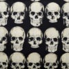 Realistic Anatomical Skulls Light Cream on Black, Halloween Fabric, Rad Skulls Black by Alexander Henry Fabric steampunk buy now online