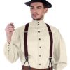 ThePirateDressing Steampunk Victorian Gothic Punk Vampire Seigneur Gentlemen Shirt Costume C1292 [Off White] [Medium] steampunk buy now online