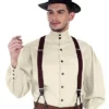 ThePirateDressing Steampunk Victorian Gothic Punk Vampire Seigneur Gentlemen Shirt Costume C1292 [Off White] [X-Large] steampunk buy now online