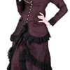 ThePirateDressing Steampunk Victorian Gothic Punk Vampire Brocade Dinner Blouse Costume C1230A [Small] steampunk buy now online