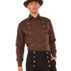 Steampunk shirt with buttons Standard steampunk buy now online