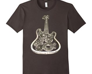 Men's Steampunk Art Shirt Steampunk Bass Guitar Shirt Medium Asphalt steampunk buy now online