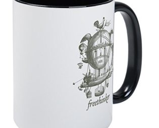 CafePress - Freethinker - Coffee Mug, Large 15 oz. White Coffee Cup steampunk buy now online