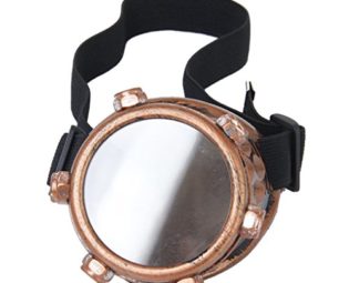 Safety goggles - SODIAL(R)Safety goggles Vintage Steampunk goggles cyclops goggles Gothic Cosplay Costume for the left eye (copper) steampunk buy now online