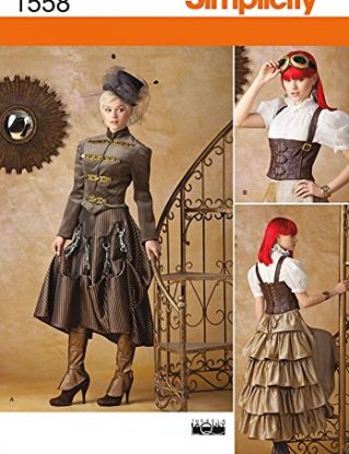 Simplicity Sewing Pattern 1558 - Misses' Steampunk Costume Sizes: 14 - 22 steampunk buy now online