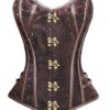 PULABO Women's Beauty Steel Boned Steampunk Burlesque Overbust Corset Body Shaper steampunk buy now online