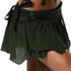 STEAMPUNK SKIRT, ELF SKIRT, PIXIE SKIRT, GYPSIE SKIRT, FAIRY SKIRT, RAGGED SKIRT, FESTIVAL SKIRT GREEN steampunk buy now online