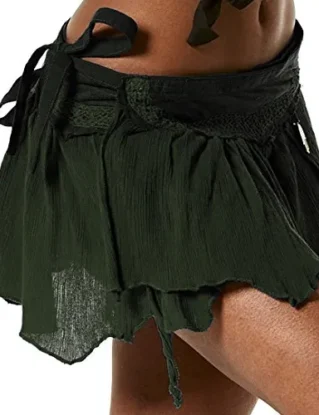 STEAMPUNK SKIRT, ELF SKIRT, PIXIE SKIRT, GYPSIE SKIRT, FAIRY SKIRT, RAGGED SKIRT, FESTIVAL SKIRT GREEN steampunk buy now online