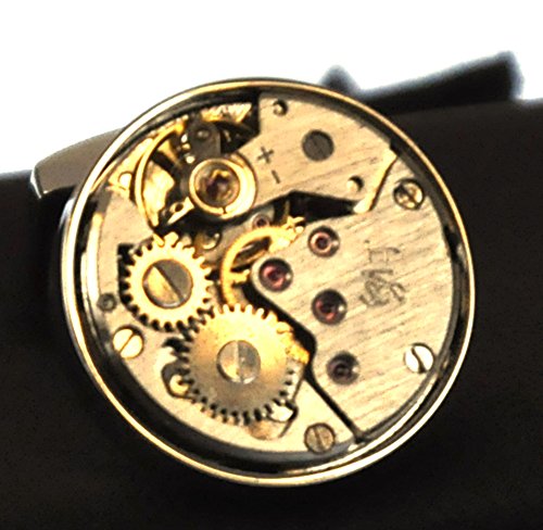 Cufflinks - Steampunk Rhodium Watch Movement steampunk buy now online