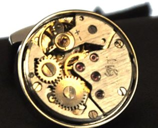 Cufflinks - Steampunk Rhodium Watch Movement steampunk buy now online