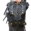 Womens Mens Black Leather Shoulder Waist Packs Bags steampunk buy now online