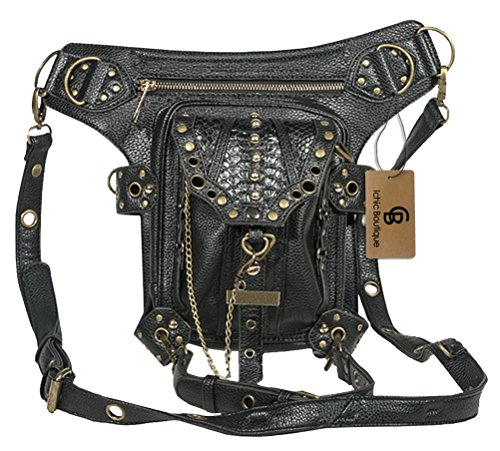 Waist Bags Packs Steampunk Handbag Shoulder Bag Crossbody Leather Gothic steampunk buy now online