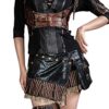 Steampunk VTG Victorian Punk Cincher Lace Up Rivet Pocket Shoolgirl Mini Skirt steampunk buy now online