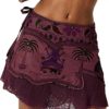 STEAMPUNK SKIRT, ELF SKIRT, PIXIE SKIRT, GYPSIE SKIRT, FAIRY SKIRT, RAGGED SKIRT, FESTIVAL SKIRT PLUM steampunk buy now online