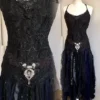 Halloween dress spectcular,Goth wedding dress, black wedding dress , Black goth dress,Witches dress,Trashed black dress , ragged black dres by RAWRAGSbyPK steampunk buy now online Halloween dress spectcular,Goth wedding dress, black wedding dress , Black goth dress,Witches dress,Trashed black dress , ragged black dres by RAWRAGSbyPK steampunk buy now online