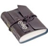 Faux Leather Dark Brown Journal with Blank Pages - Steampunk - Vegan - Ready to Ship - Travel Journal - by boundbyhand steampunk buy now online