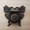 1 suitcase lock, antique bronze butterfly. 5.1 cm x 4.6 cm by ValerieB84 steampunk buy now online