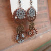 Long Layered Gear Earrings by OurPeanutGallery steampunk buy now online