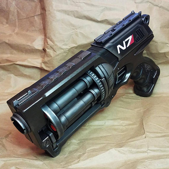 Mass Effect Inspired N7 "Night Flying Rodent" Modified Nerf Maverick Steampunk Cosplay LARP Birthday Gift Fallout Pirate SciFi by HGBrasswell steampunk buy now online