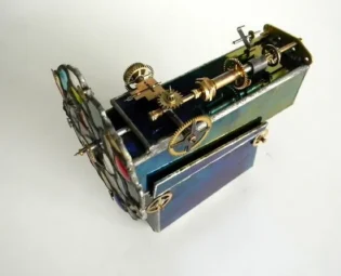 Steampunk kaleidoscope with turning wheel. by slotzkin steampunk buy now online