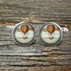 Hot Air Balloon Vintage Over Mountains Silver or Gold-Cufflinks-Wedding- Jewelry Box-Keepsake-Gift-Man-Men-USA-Aviation-Science-Steampunk by CynthiaCoolBeans steampunk buy now online