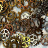 40 Steampunk Gears Cogs Buttons Watch Parts Altered Art Brass Silver Gold Copper Charms Jewelry Gothic Beads Supplies Crafts by AKeyToHerHeart steampunk buy now online