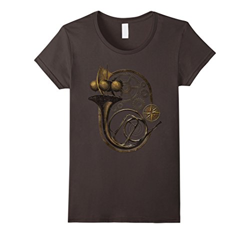 Women's Steampunk French Horn With Steampunk Clockwork Medium Asphalt steampunk buy now online