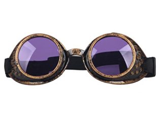AFUT Victorian Steampunk Eyewear Goggles Welding Goth Cosplay Vintage Glasses steampunk buy now online