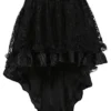 TDOLAH Women's Gothic Dress Steampunk Costume Lace Asymmetrical High Low Corset Party Skirt Plus Size (UK Size 14-16 (Tag 2XL), Black) steampunk buy now online TDOLAH Women's Gothic Dress Steampunk Costume Lace Asymmetrical High Low Corset Party Skirt Plus Size (UK Size 14-16 (Tag 2XL), Black) steampunk buy now online