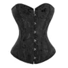 Beauty-You Women's Vintage Gothic Lace Up Boned Overbust Corset Top Bustier (6XL/UK 22-24, Black #2) steampunk buy now online