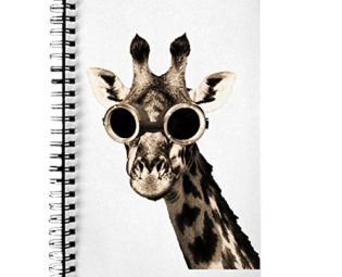 CafePress - Giraffe With Steampunk Sunglasses Goggles - Spiral Bound Journal Notebook, Personal Diary, Dot Grid steampunk buy now online