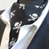 Cravat Ascot. UK Made. Skull & Crossbones. Matching Hanky. by cravatsbymacstar steampunk buy now online