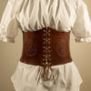 Borea Celtic Corset Belt in genuine leather and elastic band. by TheIronRing steampunk buy now online